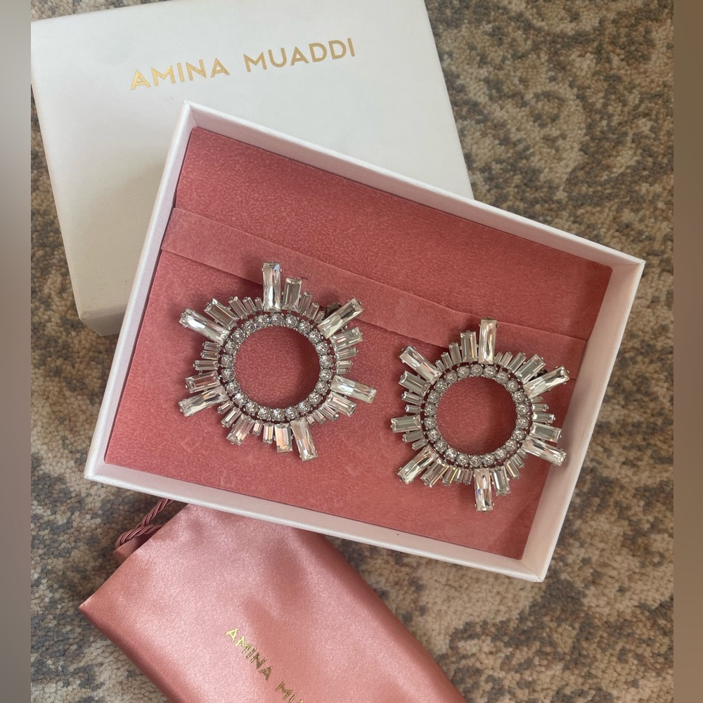Amina Muaddi earrings
